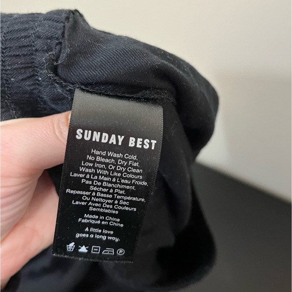 Sunday Best Sullivan Pant - Cropped Wide Leg Pant Culottes - Picture 10 of 16